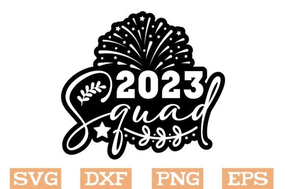 2023 Squad Svg for Embroidery Projects