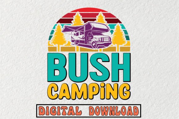 Bush Camping Svg for Embroidery Projects