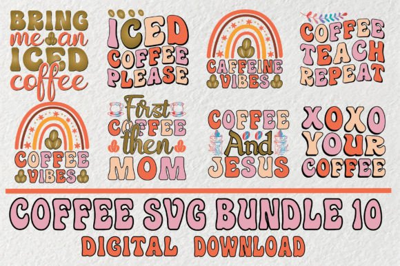 Coffee SVG Bundle for Embroidery Projects