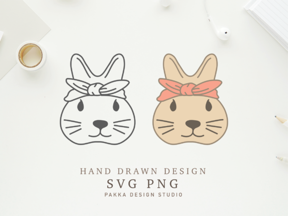 Cute Bunny Face Bandana Svg Png Review