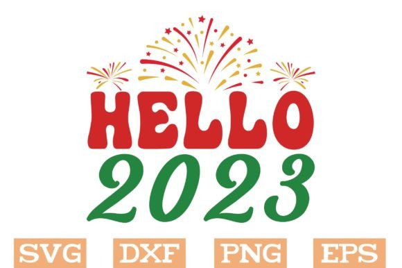 Hello 2023 Svg for Embroidery Projects