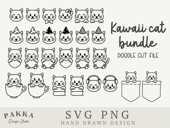Kawaii Cat Svg Png Sublimation Bundle Review