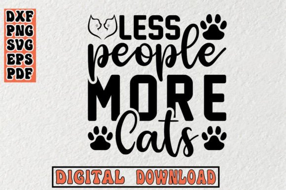 Less People More Cats Svg Review for Embroidery Projects