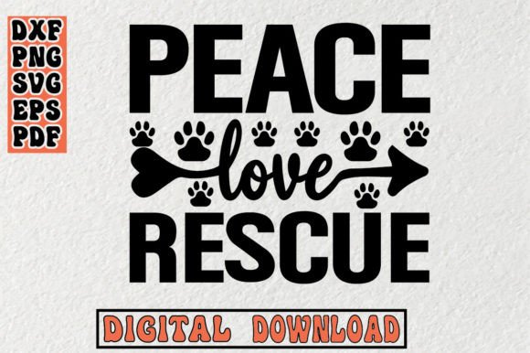 Peace Love Rescue Cat Svg Review