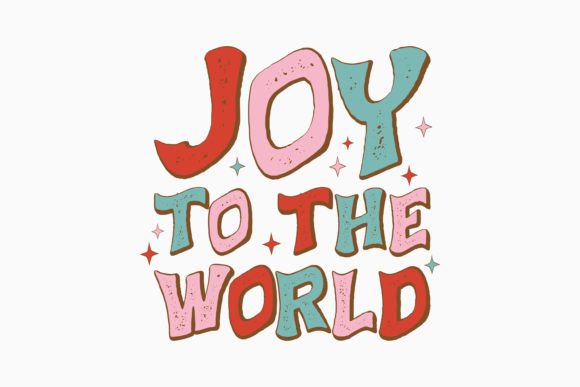 Retro Christmas Quote Svg Joy to the