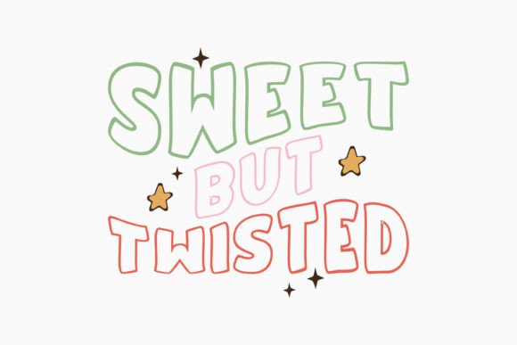 Retro Christmas Quote SVG Sweet but Twis Review