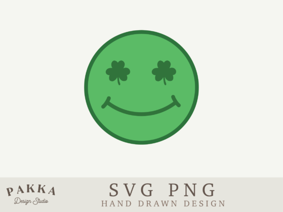 Smiley with Shamrock Eyes Layered Svg Review